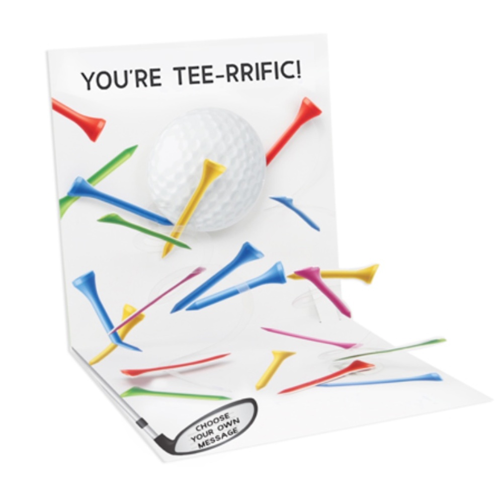 Treasures FATHER's DAY Pop-Up Greeting Card TEE-RRIFIC